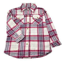 Load image into Gallery viewer, Girls Tilii, thick checked long sleeve shirt, GUC, size 12,  