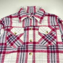 Load image into Gallery viewer, Girls Tilii, thick checked long sleeve shirt, GUC, size 12,  