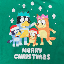Load image into Gallery viewer, Unisex BLuey, Christmas cotton tee / top, GUC, size 4,  