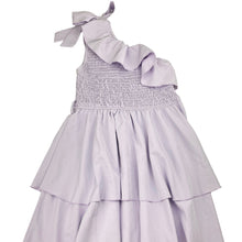 Load image into Gallery viewer, Girls Donna Belle, lightweight asymmetrical dress, FUC, size 12, L: 75cm