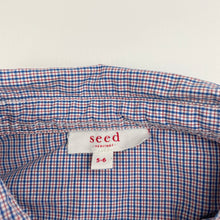 Load image into Gallery viewer, Boys Seed, checked lightweight cotton long sleeve shirt, FUC, size 5-6,  