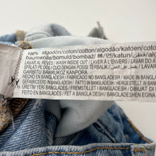 Load image into Gallery viewer, Girls Zara, wide leg distressed denim jeans, adjustable, Inside leg: 60cm, FUC, size 11-12,  