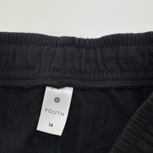 Load image into Gallery viewer, Unisex Target, black fleece lined track pants, Inside leg: 64cm, EUC, size 14,  