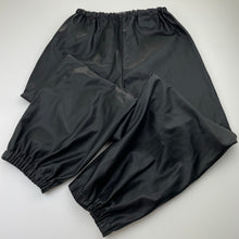 Load image into Gallery viewer, Girls Zara, PU Coated cropped faux leather pants, elaticated, Inside leg: 56cm, EUC, size 13-14,  