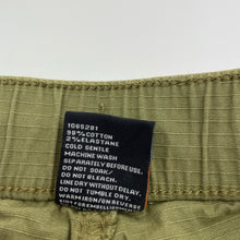 Load image into Gallery viewer, Boys Tilt, khaki stretch cotton cargo pants, elasticated, Inside leg: 67cm, EUC, size 12,  