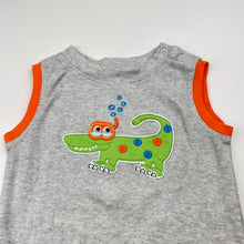 Load image into Gallery viewer, Boys Garanimals, cotton bodysuit / romper, crocodile, EUC, size 0,  