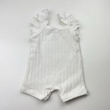 Load image into Gallery viewer, Girls Baby Berry, ribbed stretchy summer romper, EUC, size 0000,  