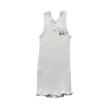 Load image into Gallery viewer, Unisex Bonds, hand embroidered cotton singlet top, EUC, size 0000,  