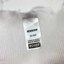 Load image into Gallery viewer, Unisex Bonds, hand embroidered cotton singlet top, EUC, size 0000,  