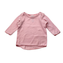 Load image into Gallery viewer, Girls Bonds, pink stretchy long sleeve top, EUC, size 0000,  