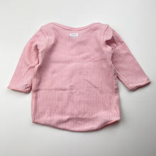 Load image into Gallery viewer, Girls Bonds, pink stretchy long sleeve top, EUC, size 0000,  