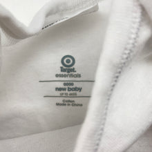 Load image into Gallery viewer, Unisex Target, white cotton bodysuit / romper, EUC, size 0000,  