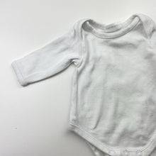 Load image into Gallery viewer, Unisex Target, white cotton bodysuit / romper, EUC, size 0000,  