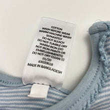 Load image into Gallery viewer, Girls Target, striped cotton bodysuit / romper, GUC, size 0000,  