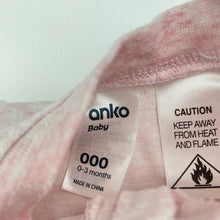 Load image into Gallery viewer, Girls Anko, zip coverall / romper, rabbits, GUC, size 000,  