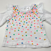 Load image into Gallery viewer, Girls Baby Berry, cotton long sleeve tee / top, EUC, size 000,  