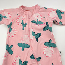 Load image into Gallery viewer, Girls Bonds, Organics zip wondersuit / zippy / romper, FUC, size 000,  