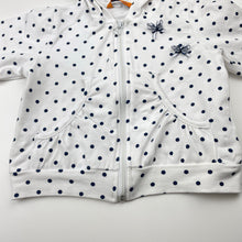 Load image into Gallery viewer, Girls Mayoral, stretchy zip up hooded top, GUC, size 12 months,  