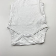 Load image into Gallery viewer, Unisex Next, white cotton singletsuit romper, EUC, size 0,  