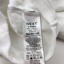 Load image into Gallery viewer, Unisex Next, white cotton singletsuit romper, EUC, size 0,  