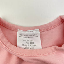 Load image into Gallery viewer, Girls KIDDING AROUND, stretchy long sleeve tee / top, GUC, size 000,  