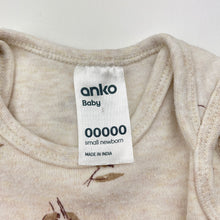 Load image into Gallery viewer, Unisex Anko, organic cotton bodysuit / romper, EUC, size 00000,  