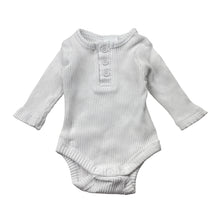 Load image into Gallery viewer, Unisex Baby Berry, ribbed stretchy bodysuit / romper, EUC, size 0000,  