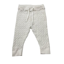 Load image into Gallery viewer, Unisex Dymples, cotton cable knit pants / bottoms, FUC, size 000,  