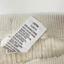 Load image into Gallery viewer, Unisex Dymples, cotton cable knit pants / bottoms, FUC, size 000,  