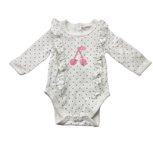 Load image into Gallery viewer, Girls Country Road, organic cotton blend bodysuit / romper, EUC, size 0000,  