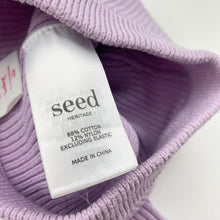 Load image into Gallery viewer, Girls Seed, ribbed cotton blend knit leggings, GUC, size 000,  