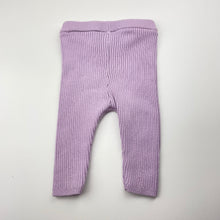 Load image into Gallery viewer, Girls Seed, ribbed cotton blend knit leggings, GUC, size 000,  