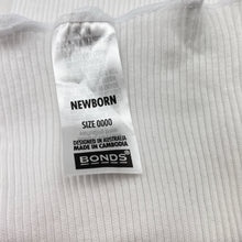 Load image into Gallery viewer, Unisex Bonds, hand embroidered cotton singlet top, EUC, size 0000,  