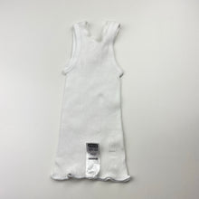 Load image into Gallery viewer, Unisex Bonds, hand embroidered cotton singlet top, EUC, size 0000,  