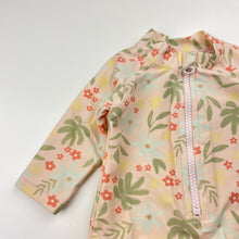 Load image into Gallery viewer, Girls Anko, floral long sleeve swim one-piece, EUC, size 000,  