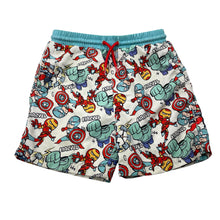 Load image into Gallery viewer, Boys Next, Marvel lined board shorts, elasticated, GUC, size 5-6,  