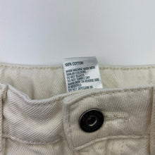 Load image into Gallery viewer, Girls Anko, cream denim shorts, adjustable, FUC, size 10,  