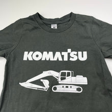 Load image into Gallery viewer, Boys AS Colour, cotton tee / top, KOMATSU digger, EUC, size 6,  