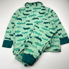 Load image into Gallery viewer, Boys Tilt, flannel cotton winter pyjamas, crocodiles, EUC, size 6,  