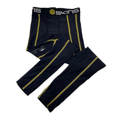 Unisex SKINS, compresssion leggings / bottoms, Sz: M, print peeling, FUC, size 8-10,  