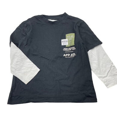 Boys Zara, cotton long sleeve tee / top, FUC, size 6-7,  