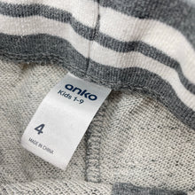 Load image into Gallery viewer, Boys Anko, grey marle casual shorts, elasticated, FUC, size 4,  