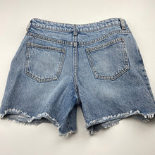 Load image into Gallery viewer, Girls Anko, distressed denim jean shorts, adjustable, GUC, size 12,  