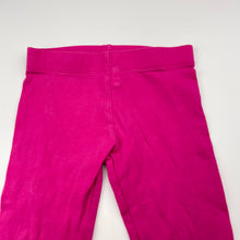 Load image into Gallery viewer, Girls Favourites, pink stretchy leggings, Inside leg: 29.5cm, GUC, size 2,  