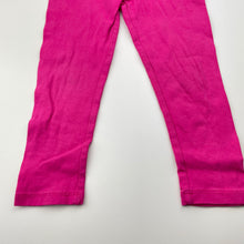 Load image into Gallery viewer, Girls Favourites, pink stretchy leggings, Inside leg: 29.5cm, GUC, size 2,  