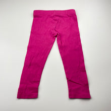 Load image into Gallery viewer, Girls Favourites, pink stretchy leggings, Inside leg: 29.5cm, GUC, size 2,  