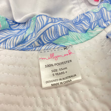 Load image into Gallery viewer, Girls Millymook, reversible floral sun hat, detachable strap, FUC, size 5-7,  