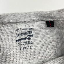 Load image into Gallery viewer, Boys Bauhaus, waffle long sleeve top, FUC, size 12,  