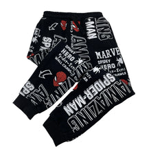 Load image into Gallery viewer, Boys Marvel, Spiderman fleece lined track pants, Inside leg: 51cm, FUC, size 7,  