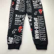 Load image into Gallery viewer, Boys Marvel, Spiderman fleece lined track pants, Inside leg: 51cm, FUC, size 7,  